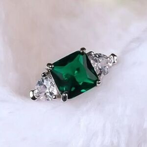 925 Silver filled Cubic zircon ring for women Size 8